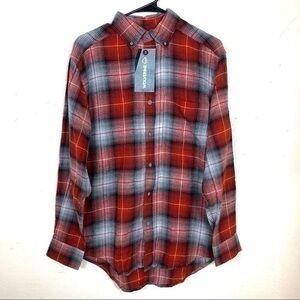 Wolverine plaid shirt buttons down Red size Small